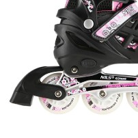 Rolki 4w1 Nils NH10905 M(35-38) czarno-różowe