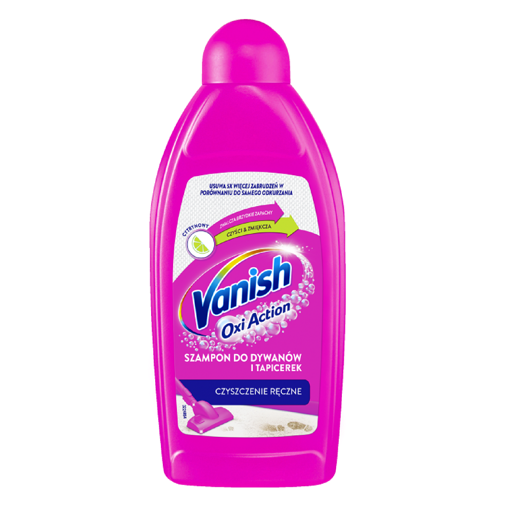 Vanish szampon do dywanów i tapicerek pranie ręczne cytrynowy 500 ml