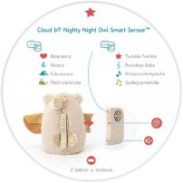 Cloud B szumiąca Sowa z czujnikiem dzwięku Night Owl S,art Sensor