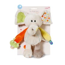 NICI Activity przytulanka z grzechotką i zapinką na smoczek My first