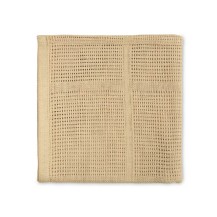 Sensillo Lulu Ażurowy kocyk 95 x 95 cm beż kawa