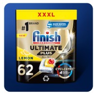 Finish Ultimate Plus Kapsułki do zmywarki 62 szt Lemon