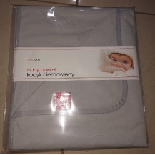 DuetBaby kocyk bawełna jersay na lato szary