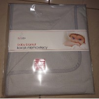 DuetBaby kocyk bawełna jersay na lato szary
