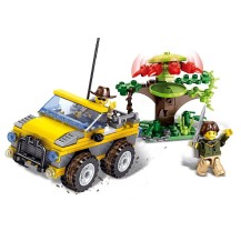 Alleblox JungleDefenders Zestaw z autem terenowym klocki konstrukcyjne