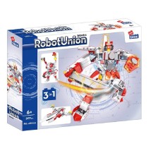 Alleblox klocki konstrukcyjne RobotUnion Superrobot czerwony 3w1