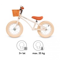 Kidwell Rowerek CLASSY Cream 12" koła z koszyczkiem