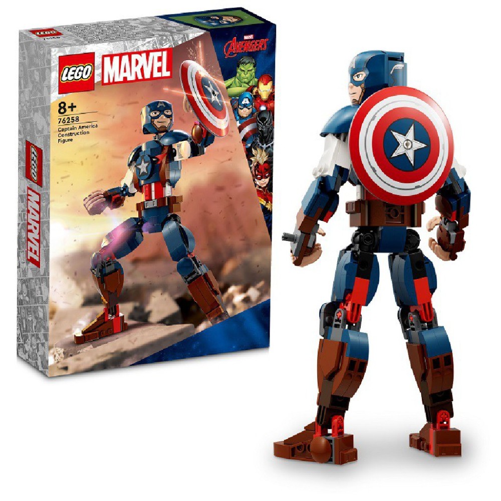 Lego Marvel Figurka Kapitana Ameryki do zbudowania 76258