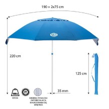 Parasol plażowy Nils NC7822 niebieski