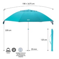 Parasol plażowy Nils NC7822 turkusowy