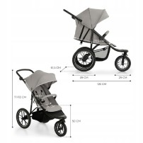 Wózek spacerowy Kinderkraft Helsi Dust Grey