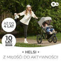 Wózek spacerowy Kinderkraft Helsi Dust Grey