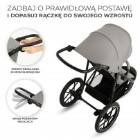 Wózek spacerowy Kinderkraft Helsi Dust Grey