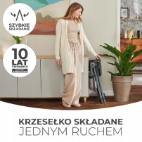 Krzesełko do karmienia Kinderkraft Foldee Grey