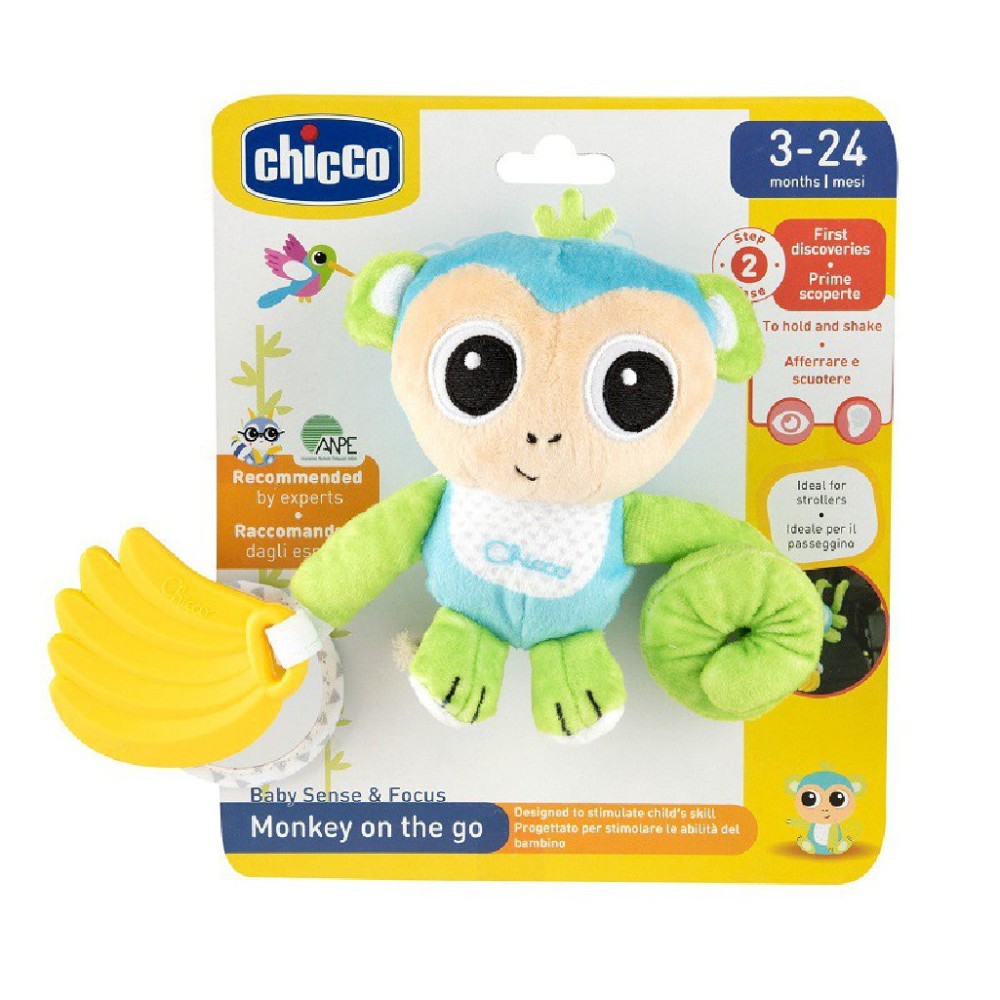 Chicco Małpka zawieszka do wózka grzechotka