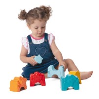 Chicco ECO+ Układanka i wieża zwierzątka 2W1