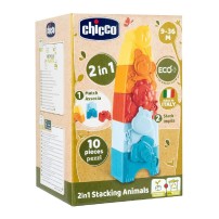Chicco ECO+ Układanka i wieża zwierzątka 2W1