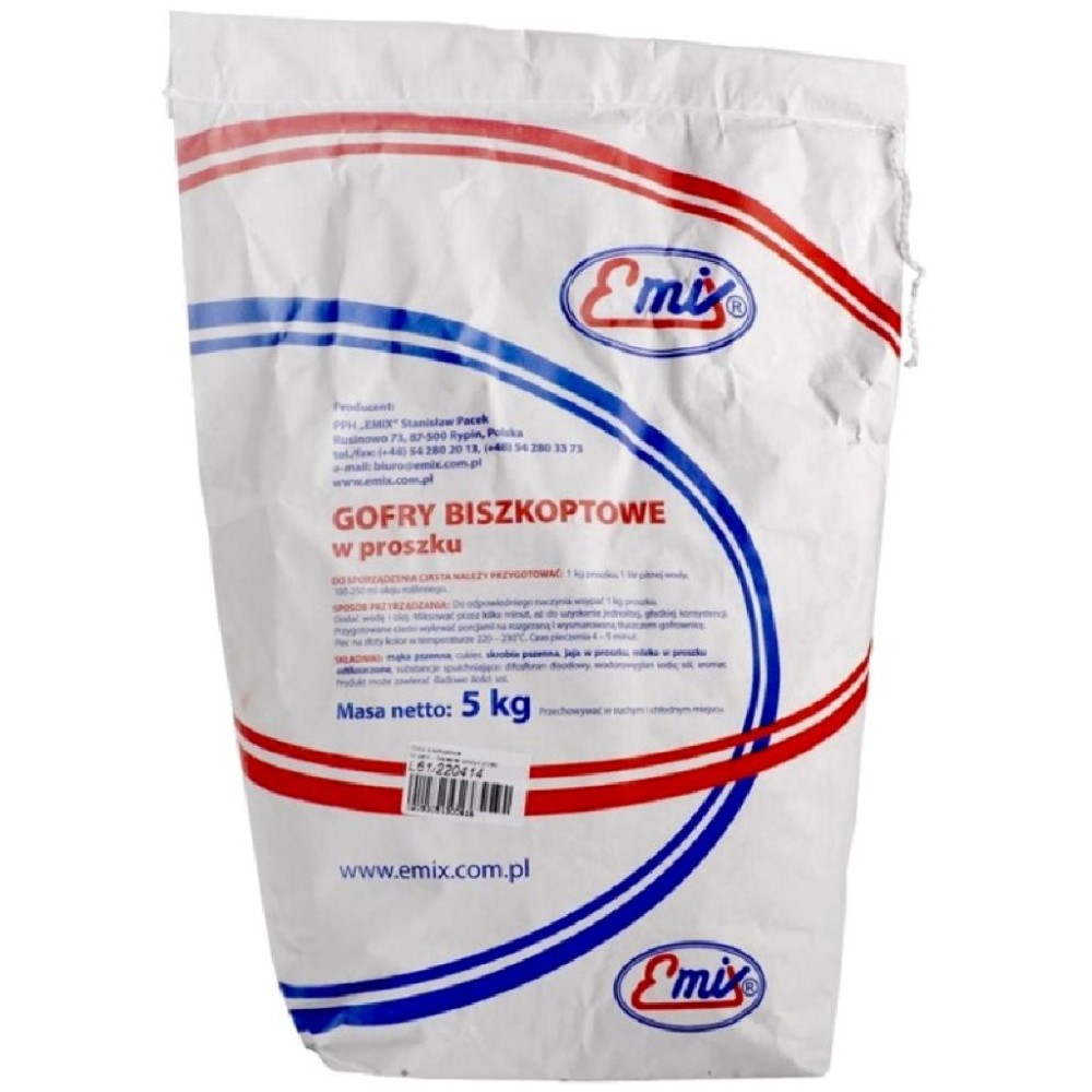 Proszek Do Pieczenia Gofrów Emix 5 kg
