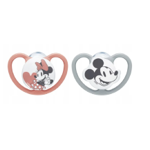 Nuk Space Silikonowy Smoczek Disney Myszka Minnie 0-6m
