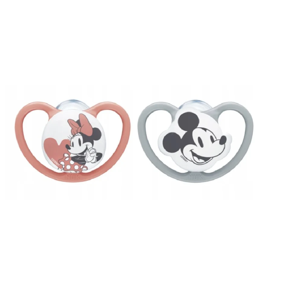 Nuk Space Silikonowy Smoczek Disney Myszka Minnie 0-6m
