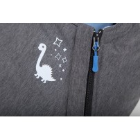 CuddleCo Śpiworek wodoodporny Comfi-Extreme szaro niebieski dino