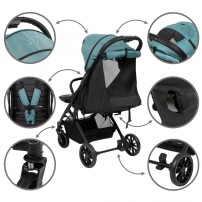Kidwell Wózek spacerowy COLMER Royal Green