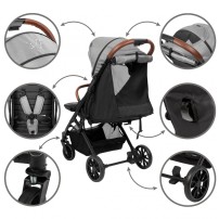 Kidwell Wózek spacerowy COLMER Cool Grey