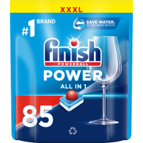 Finish Power All in 1 Tabletki do zmywarki 85 sztuk Fresh