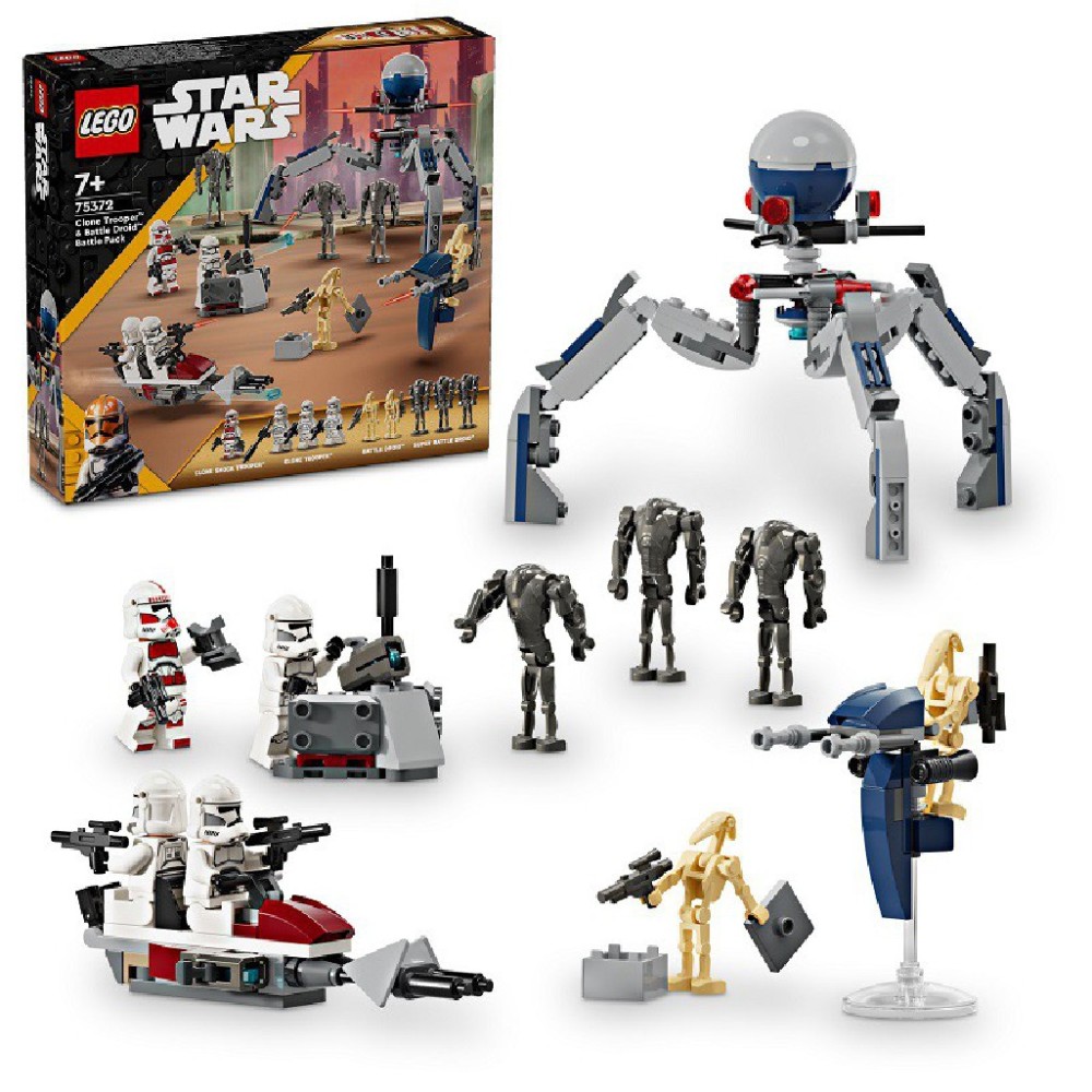 Lego Star Wars Zestaw bitewny z żołnierzem armii klonów i droidem bojowym 75372