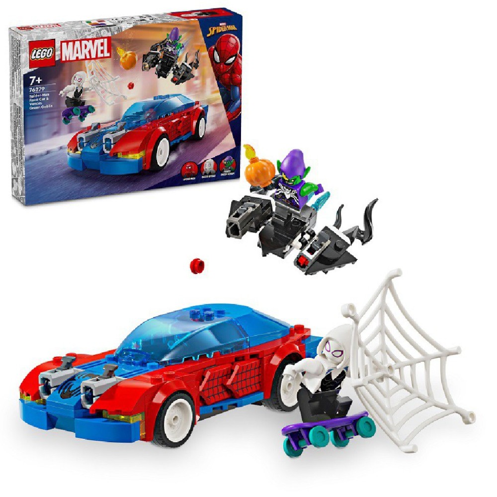 Lego Marvel Wyścigówka Spider-Mana i Zielony Goblin 76279