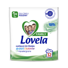 Lovela Family Uniwersalne kapsułki do prania dla całej rodziny 32 szt (32 prania)