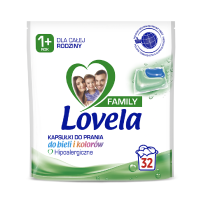 Lovela Family Uniwersalne kapsułki do prania dla całej rodziny 32 szt (32 prania)