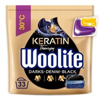Woolite Dark z keratyną Kapsułki do ubrań ciemnych i kolorowych 33 sztuki