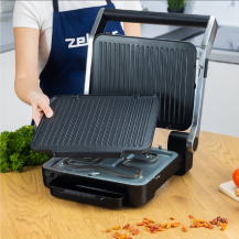 Kontaktowy Grill Elektryczny Zelmer ZPR 2600 Czarny 2000W
