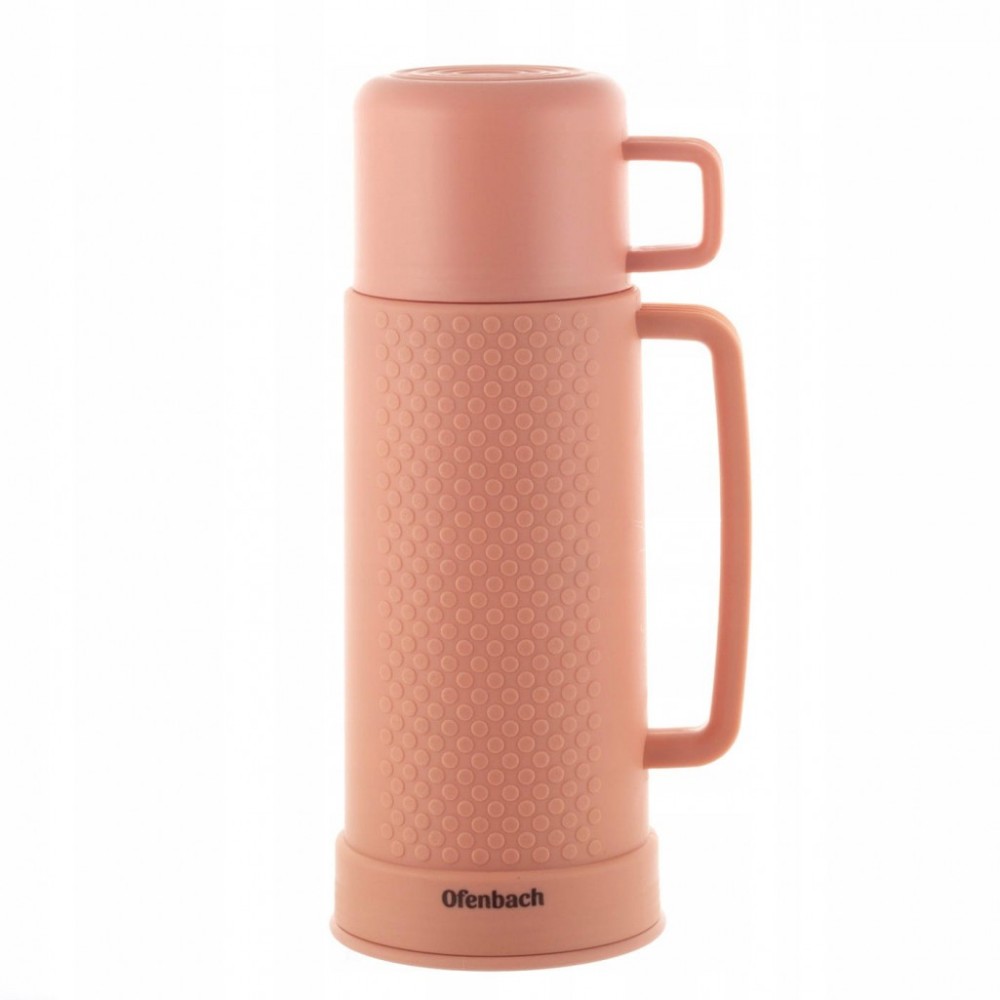 Termos Ofenbach 101324 600 ml pomarańczowy ze szklanym wkładem