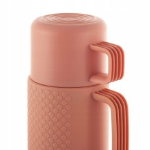 Termos Ofenbach 101324 600 ml pomarańczowy ze szklanym wkładem