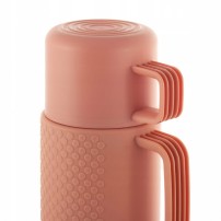 Termos Ofenbach 101324 600 ml pomarańczowy ze szklanym wkładem