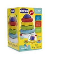 CHICCO Wieża 2w1 układanka sorter kształtów