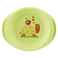Chicco Zestaw 2 talerzy 12 m+ zielony