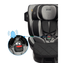 Fotelik samochodowy Caretero Turox I-SIZE GRAPHITE obrotowy ISOFIX (40-150)