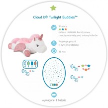 Cloud b Twilight Buddies Unicorn  Lampka nocna z projekcją świetlną Jednorożec