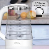 Czajnik Bezprzewodowy MPM MCZ-124 Szklany 2200W