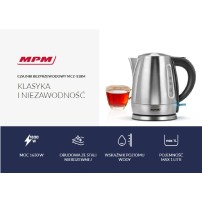 Czajnik bezprzewodowy MPM MCZ-118M 1630W