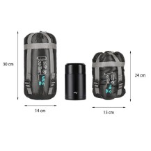 Śpiwór Nils Ultra Light NC1705 szaro-pomarańczowy