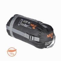 Śpiwór Nils Ultra Light NC1705 szaro-pomarańczowy