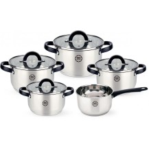 Zestaw garnków MG Home Black 8 el. + rondel