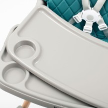 Baby Mix Krzesełko do karmienia Freja wooden dusty green