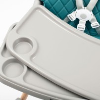 Baby Mix Krzesełko do karmienia Freja wooden dusty green