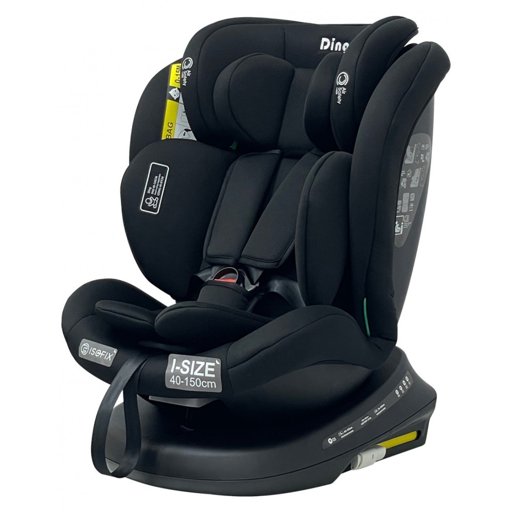 DING FOTELIK AIDEN GR 0/1/2/3 I-SIZE 40-150CM 360 OBROTOWY BLACK 5420067903123