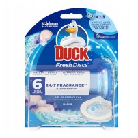Żelowe krązki do toalety z aplikatorem Duck Fresh Disc o zapachu morskim (6 krążków)